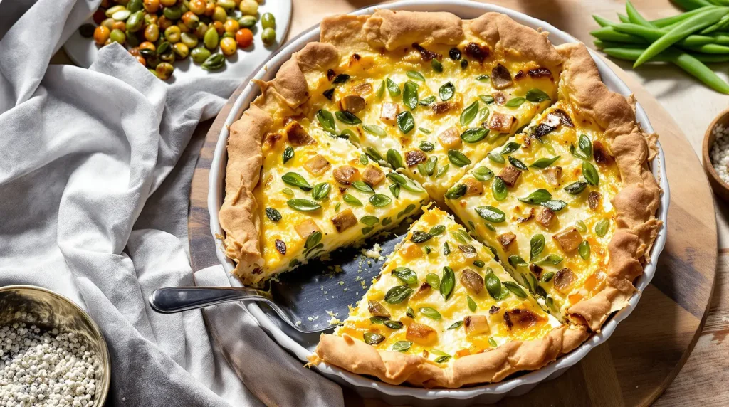 « Je la fais chaque printemps » : cette quiche sans pâte tient parfaitement grâce à un ratio que personne ne devine vraiment