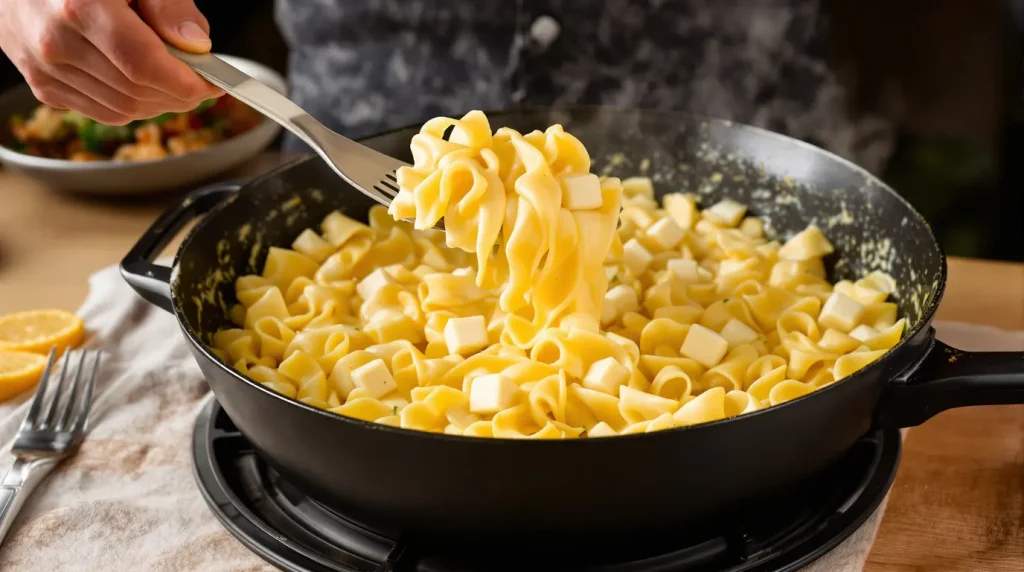 « Je n'avais jamais goûté quelque chose d'aussi réconfortant » : la poêlée spätzle-munster prête en 10 minutes chrono