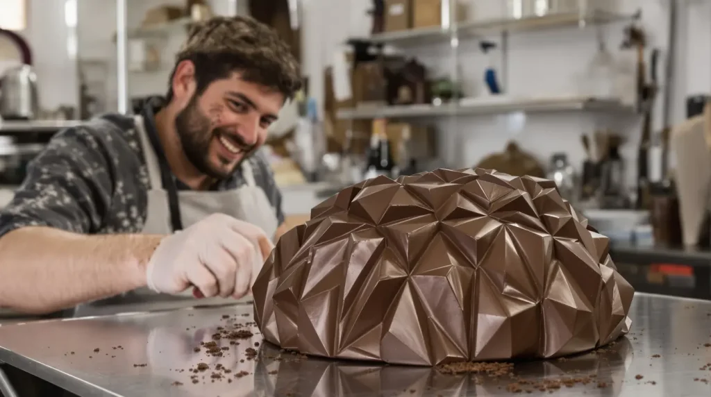 "Je ne viens pas travailler, c'est un jeu" : quand ces sculpteurs subliment le chocolat par leurs créations